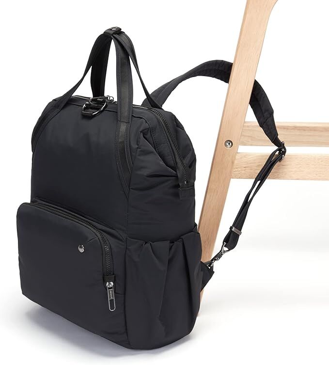 Pacsafe Citysafe CX Anti-Theft 13" Laptop Backpack Bag Econyl in Black