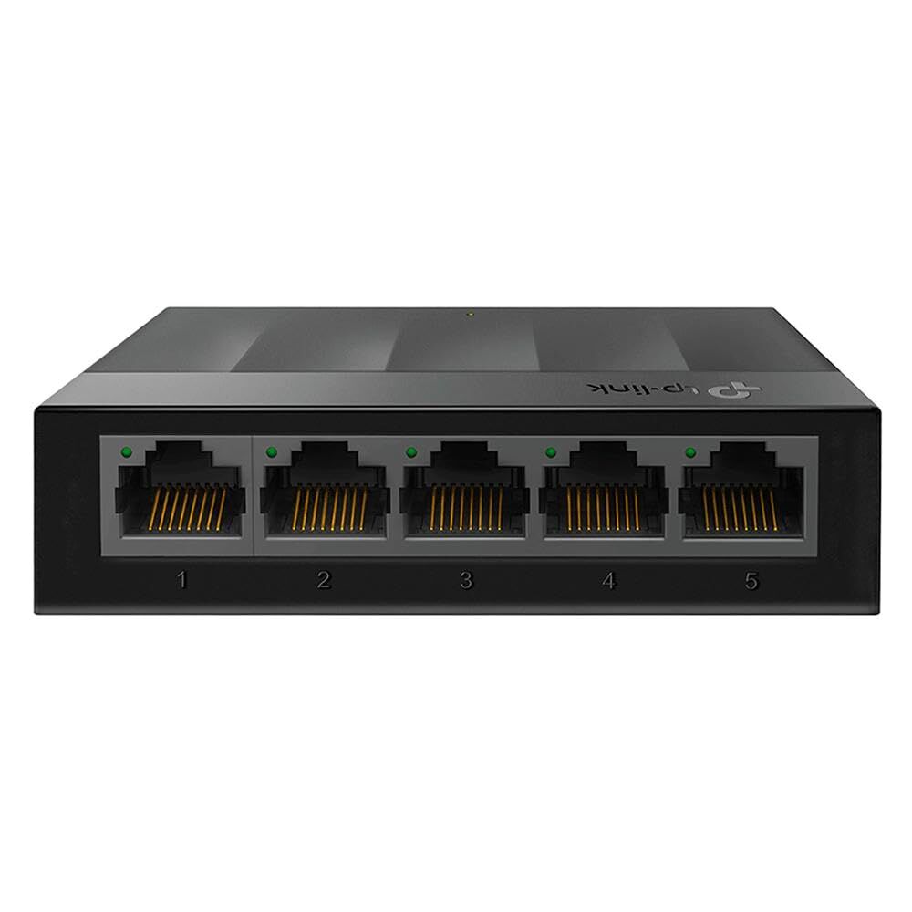 TP-Link LS1005G 5-Port Gigabit Desktop Network Switch Plug and Play in Black