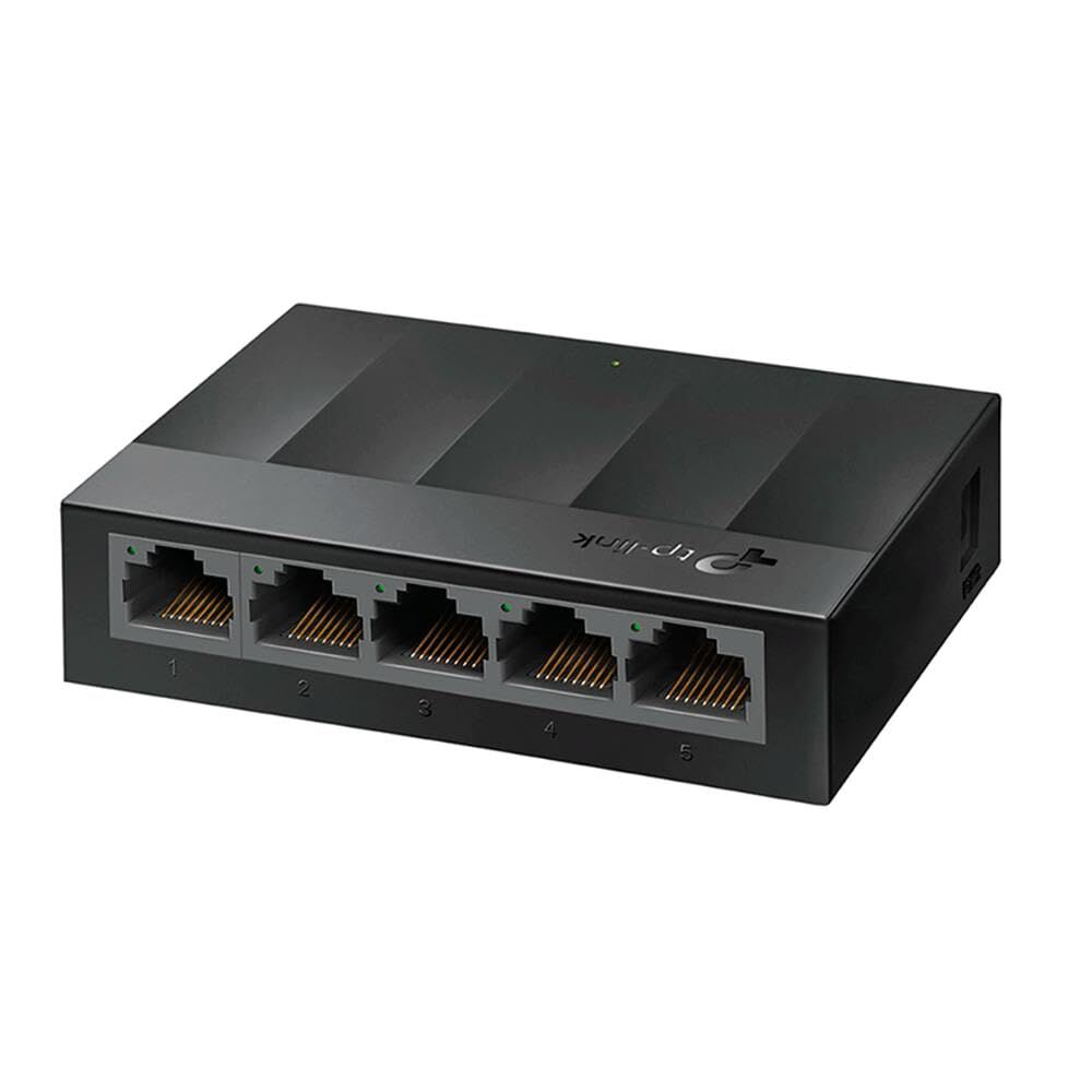 TP-Link LS1005G 5-Port Gigabit Desktop Network Switch Plug and Play in Black