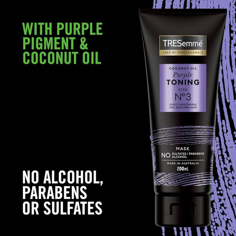 TRESemmé 200ml Coconut Oil Purple Toning Hair Mask - Step 3