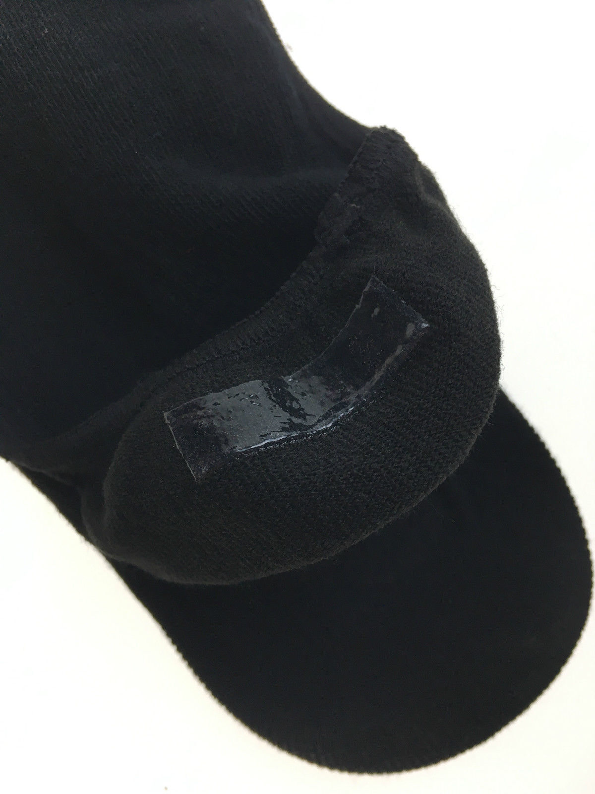 6 Pairs No Show Cotton Socks Pack - Black (Non Slip Low Cut Invisible Footlet Socks)