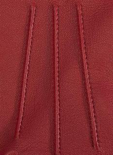 Dents Womens Emma Three-Point Leather Gloves - Berry Red