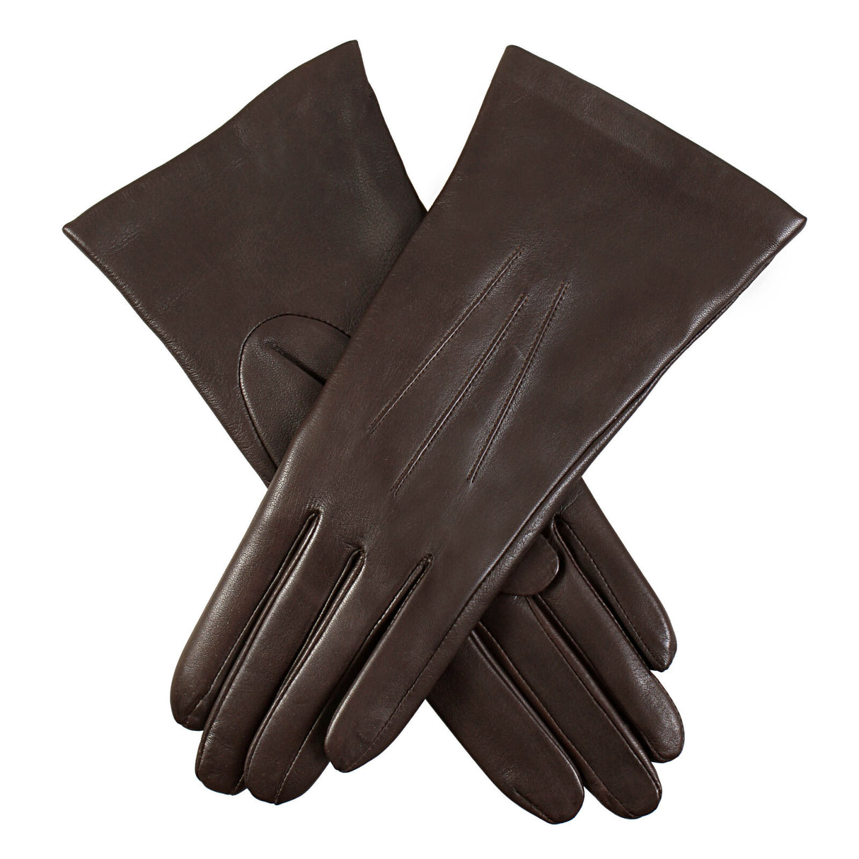 Dents Women’s Touchscreen Three-Point Cashmere-Lined Leather Gloves
