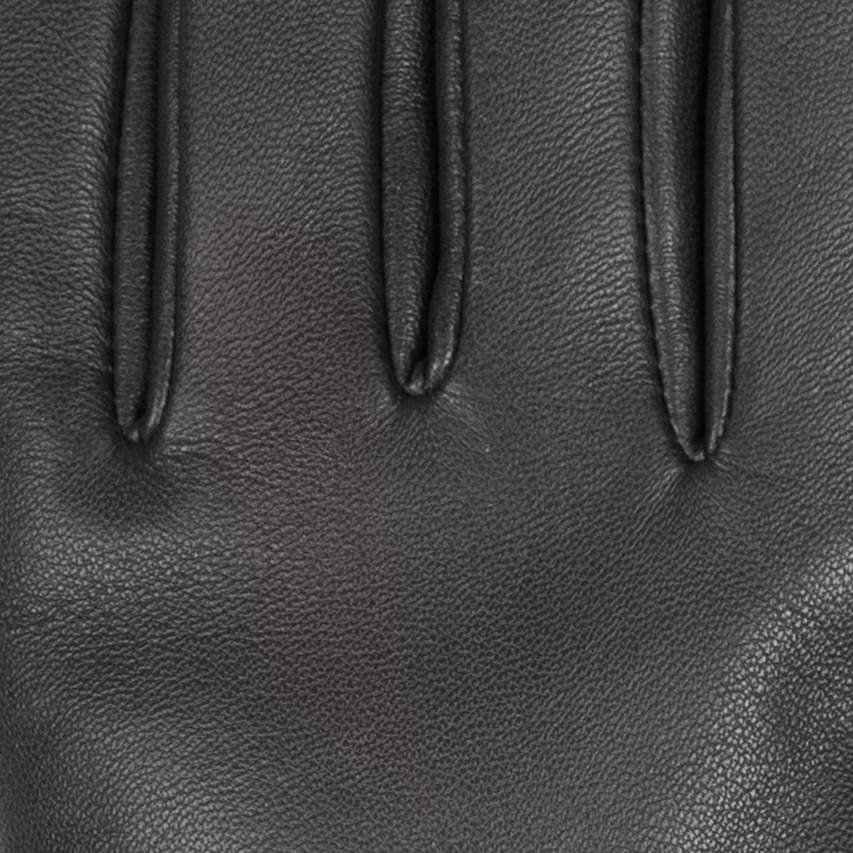 Dents Womens Touchscreen Water-Resistant Fur-Lined Leather Gloves w/ Buttons - Black