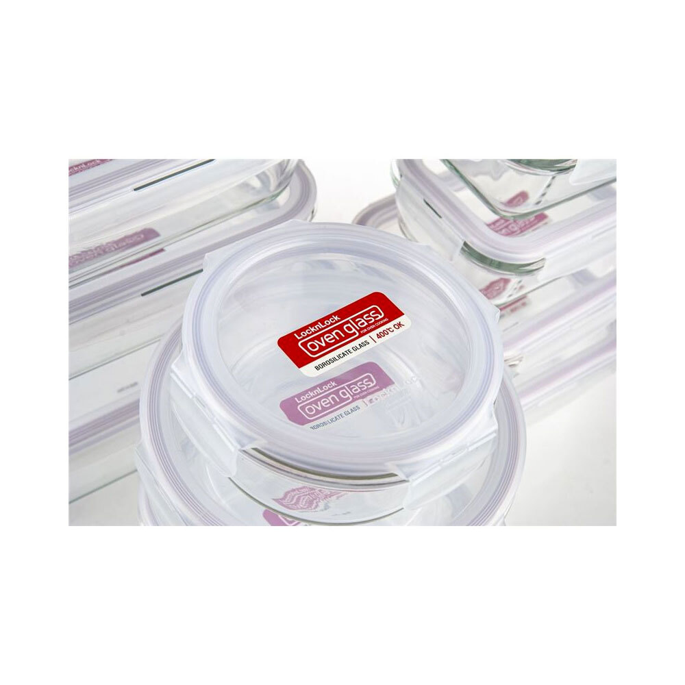 Lock & Lock 10-Piece Borosilicate Glass Complete Storage Container Gift Set w/ Lids