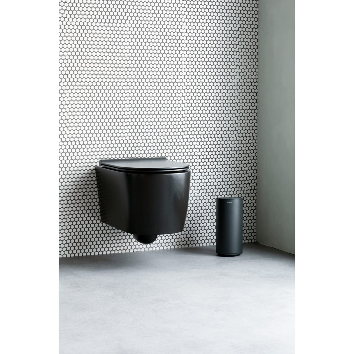 Brabantia Mindset Toilet Roll Dispenser & Holder - Mineral Infinite Grey (Steel Alloy)