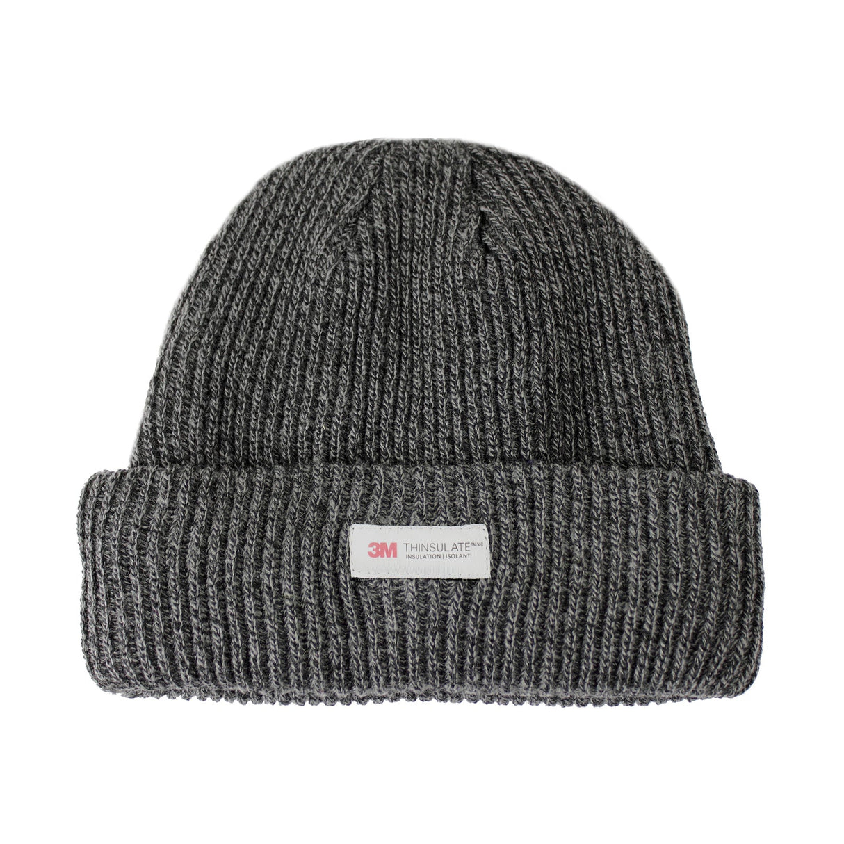 3M Thinsulate Charcoal Beanie - Pull On Winter Thermal Knit Hat