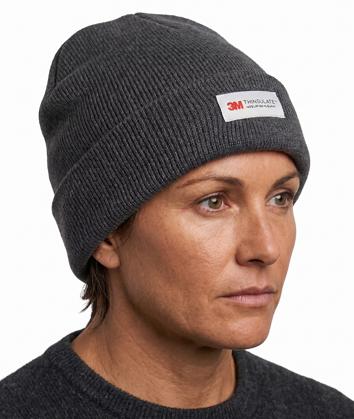 Dents 3M Thinsulate Pull-On Beanie - Charcoal Marl (Thermal Insulated Ski Knit Hat)