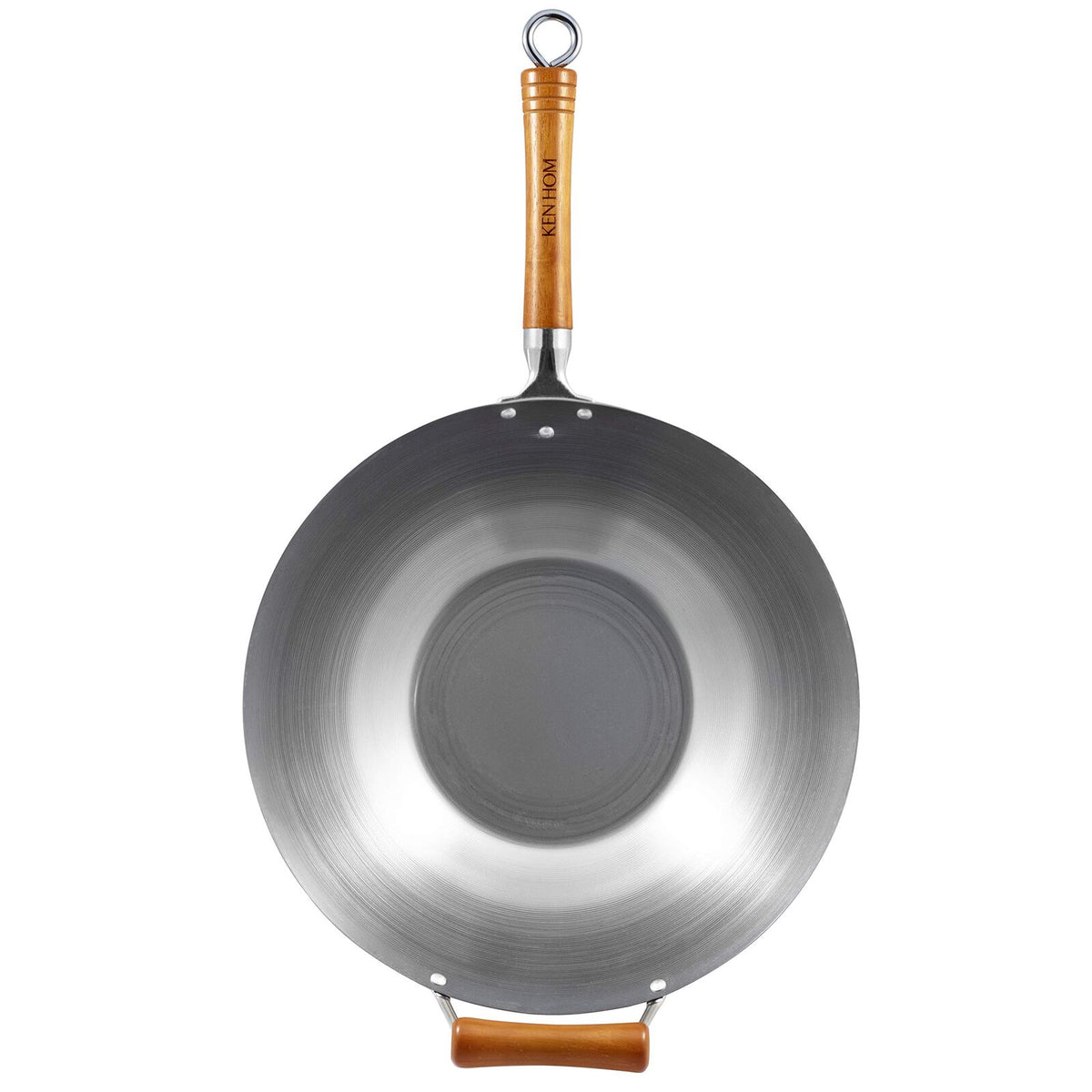 Ken Hom Excellence 36cm Carbon Steel Wok 1.8mm Stir Fry Pan Induction