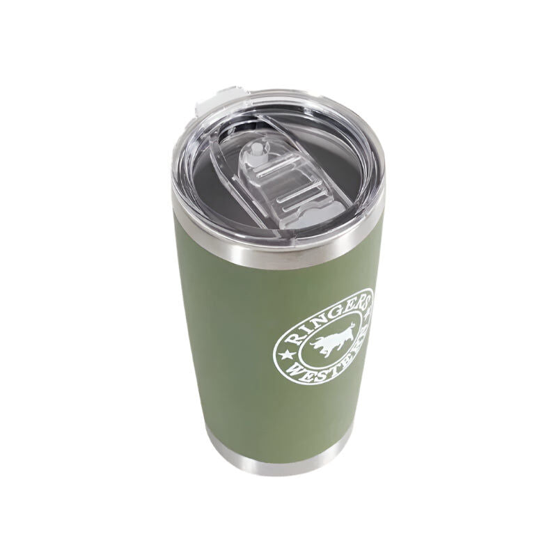Ringers Western 590ml Riverstone Stainless Steel Tumbler Mug Cup - Cactus Green