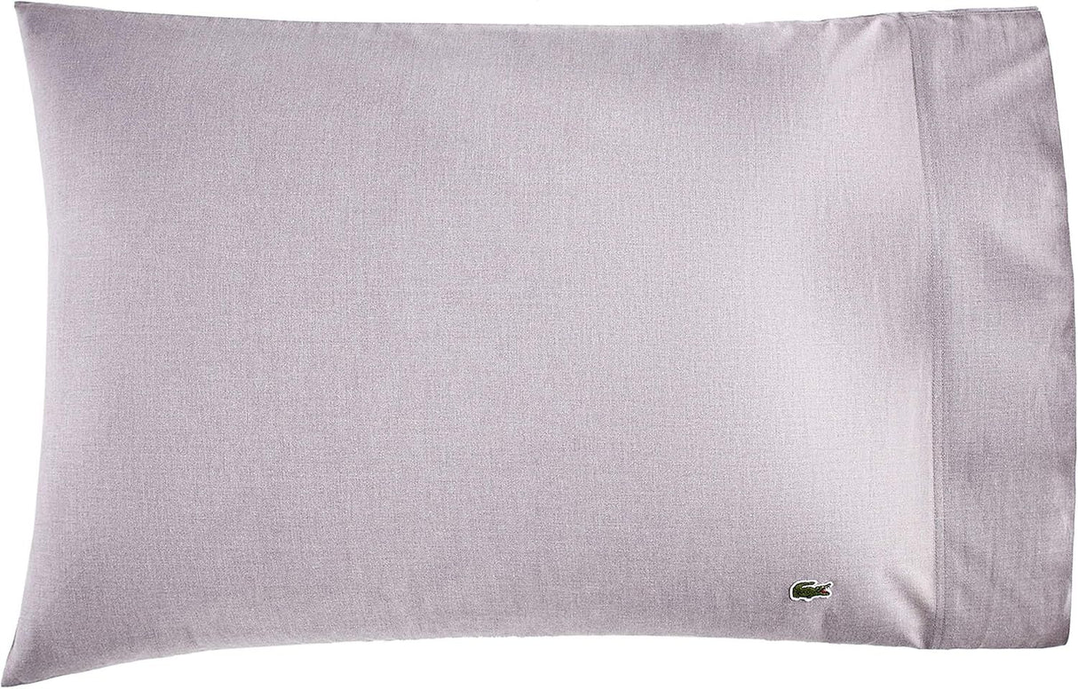 Lacoste California King 4-Piece Bed Sheet Set in Chambray Grey