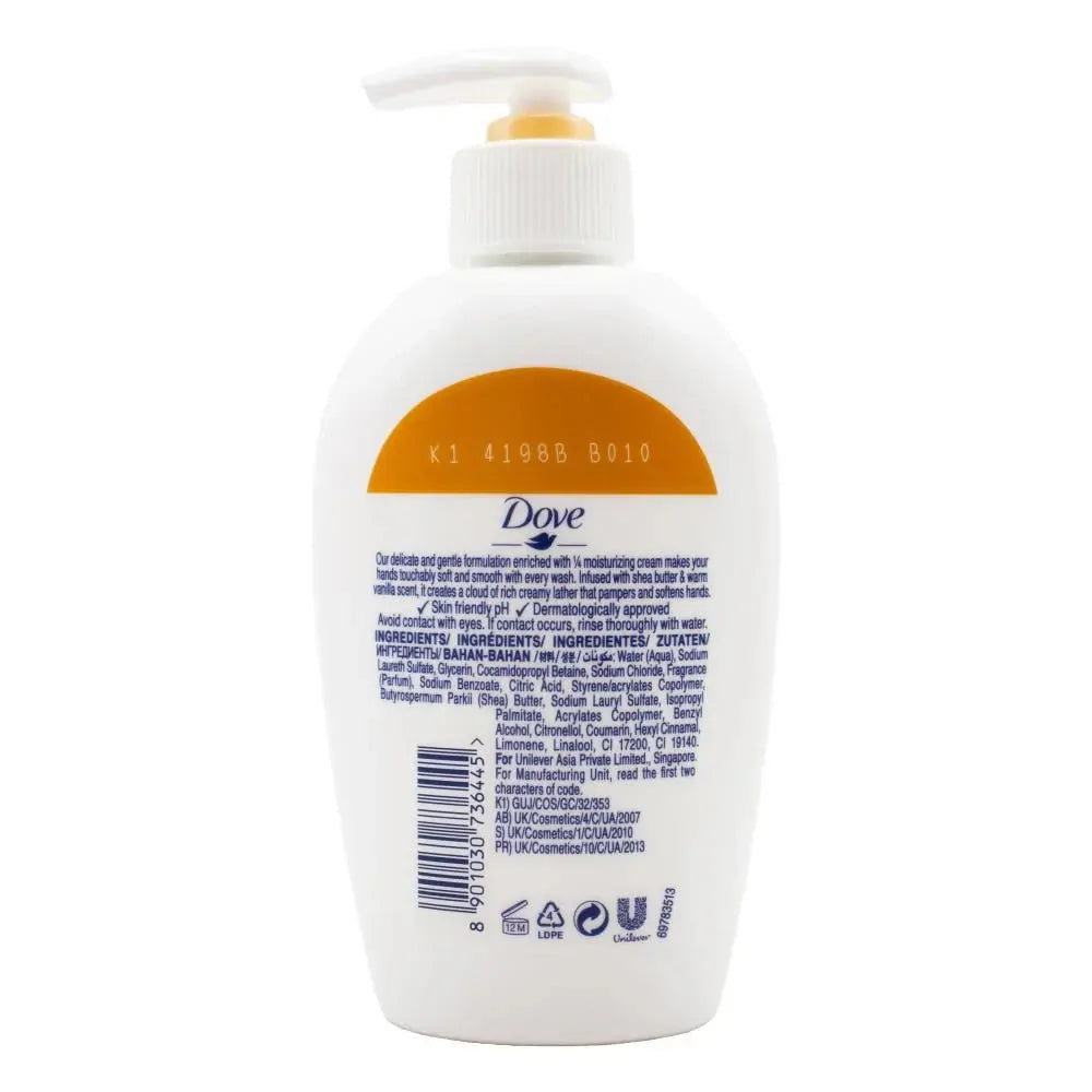 Dove 250ml Handwash Nourishing Shea Butter And Warm Vanilla Scent