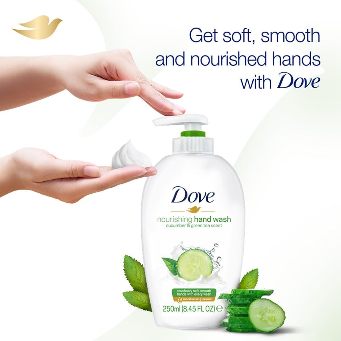 Dove Nourishing Hand Wash Cucumber Green Tea Scent 250mL