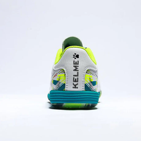 Kelme K-Fighting 2.0 Indoor Futsal Soccer Boots in White/Green