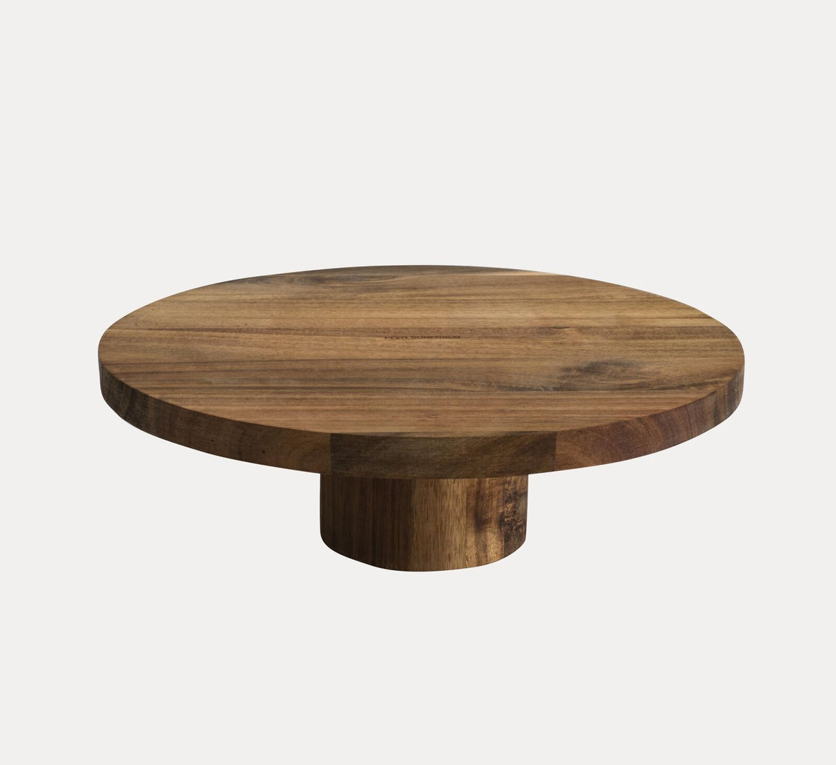 Peer Sorensen Round Cake Stand 30x10cm Acacia Wood Display Serving Platter in Brown