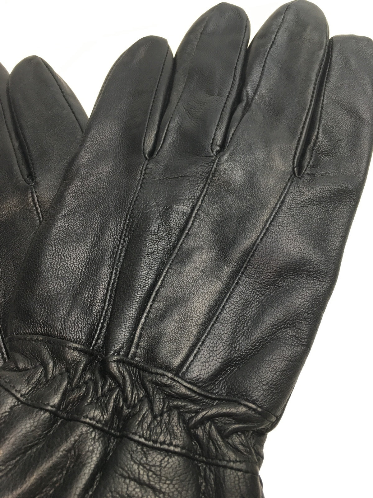 3M THINSULATE Mens Genuine Leather Gloves Patch Thermal Lining Warm Winter - Black