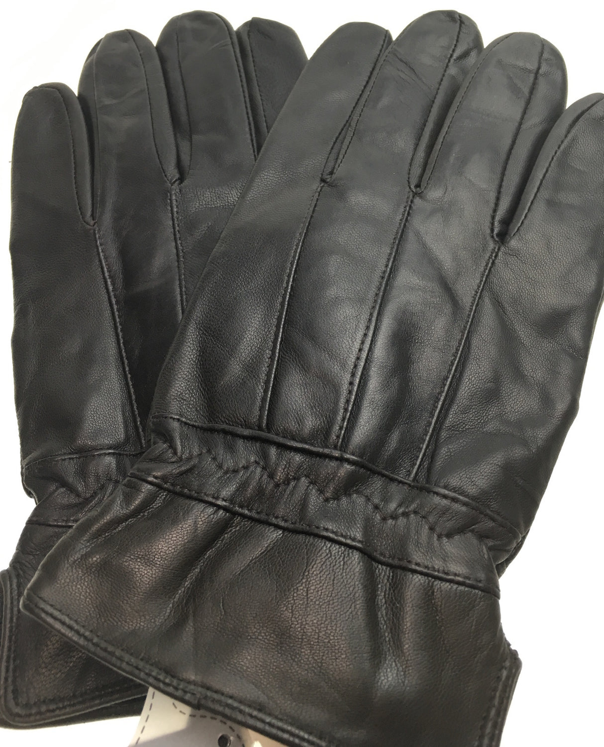 3M THINSULATE Mens Genuine Leather Gloves Patch Thermal Lining Warm Winter - Black