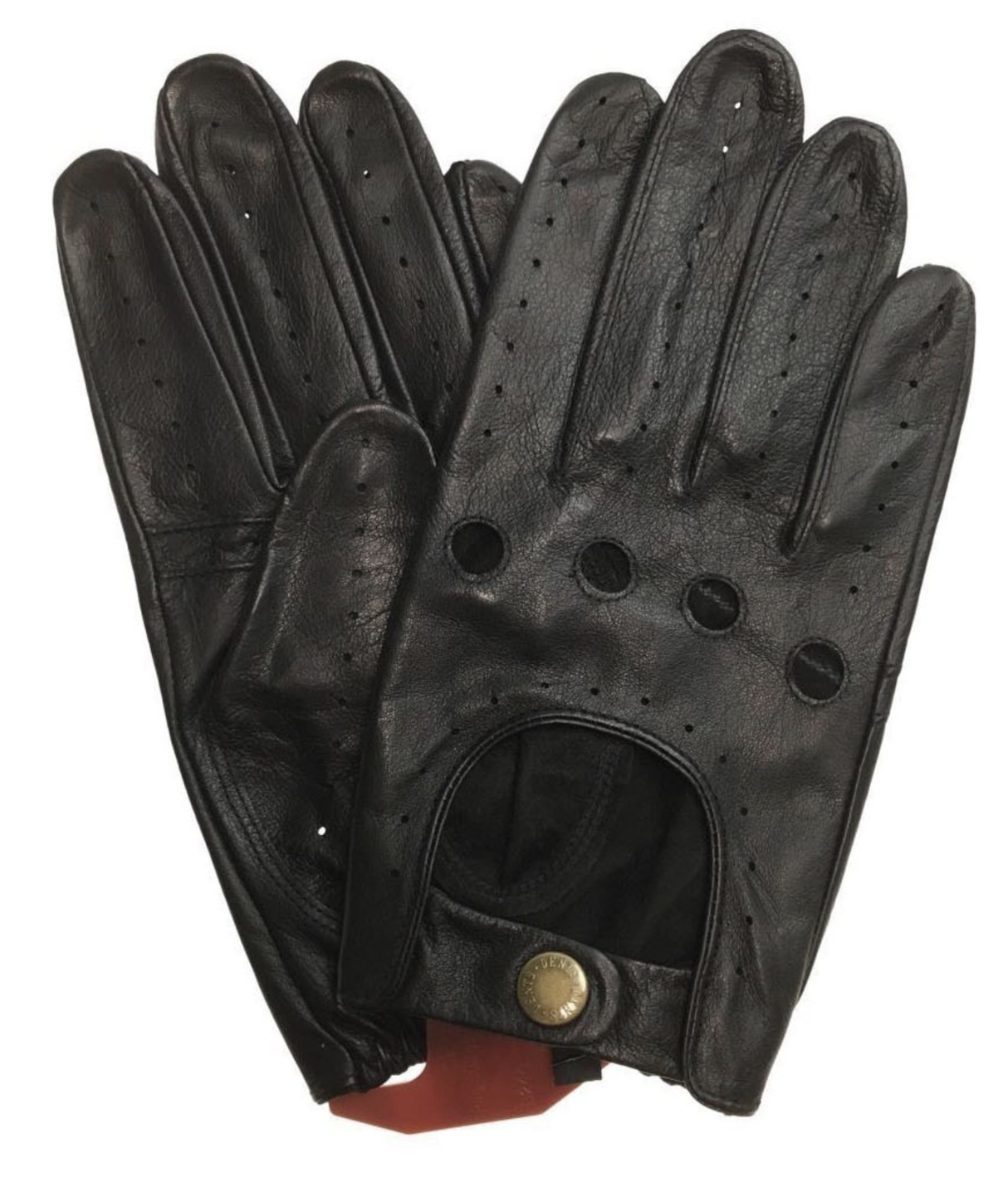 DENTS Premium Kangaroo Leather Unlined Driving Gloves Mens Winter Gift - Black