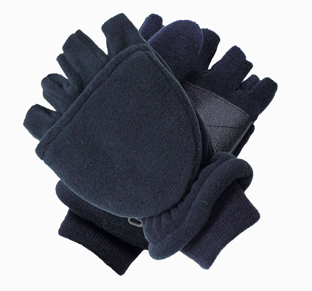 Dents Mens 3M Thinsulate Lined Half Finger Gloves/Mittens Fingerless Warm Winter in Navy