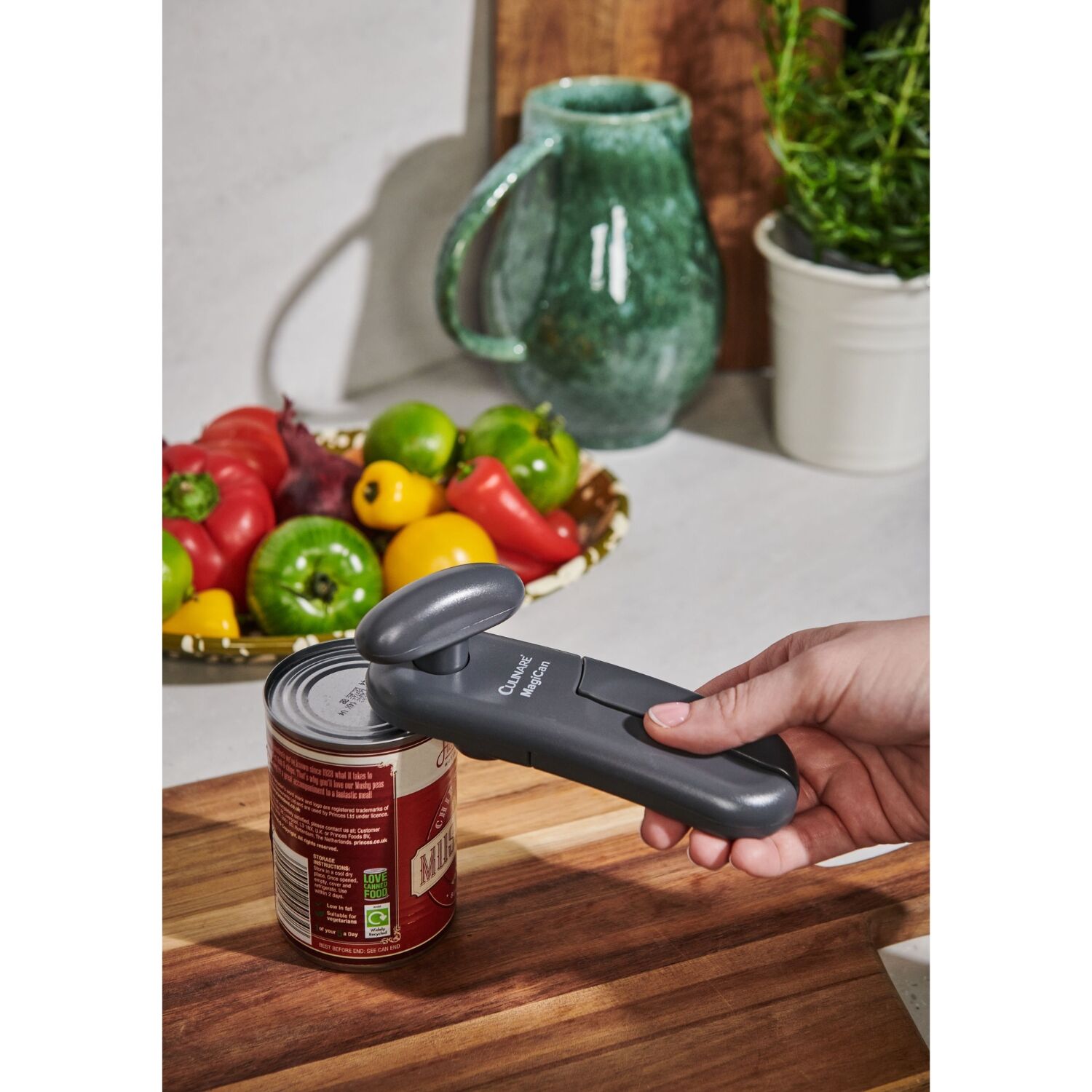 Culinare MagiCan Can Opener Stainless Steel Manual Easy Grip Lightweight