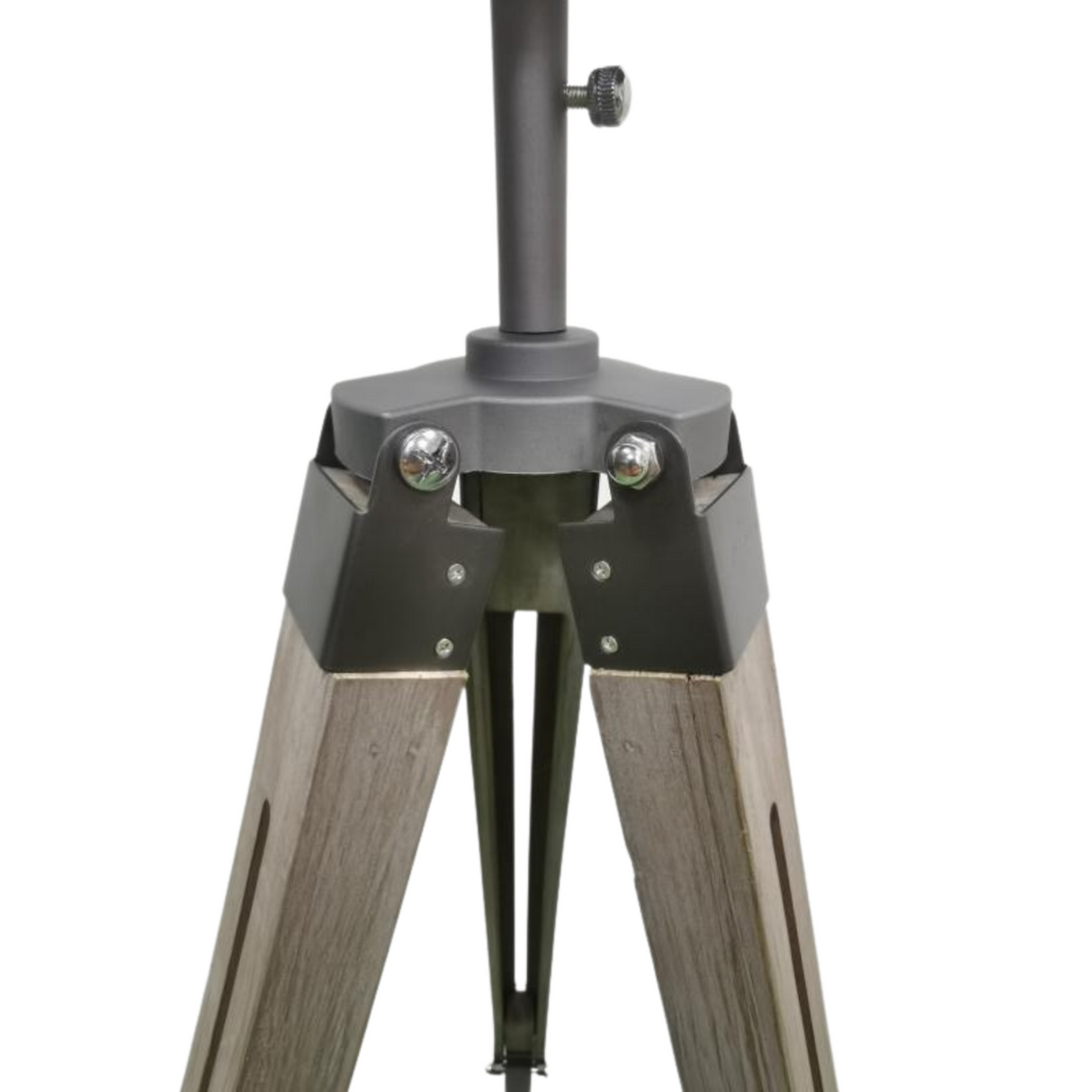 139cm Nautical Tripod Floor Lamp with Steel Grey Head Light