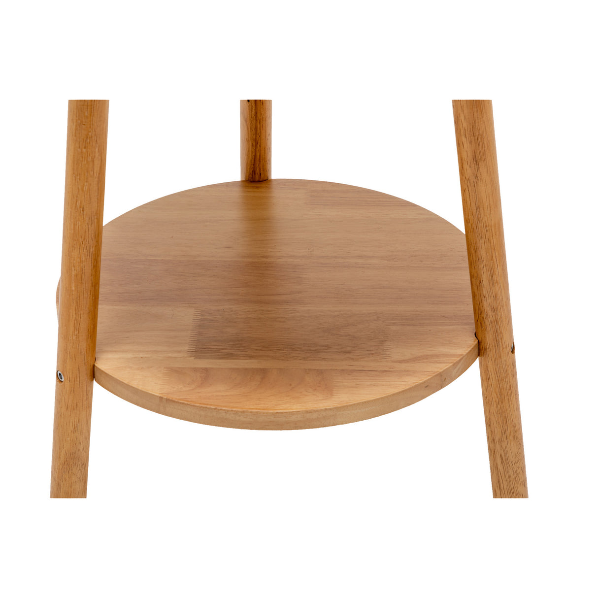 174cm Naples Tripod Floor Lamp & Shelf Storage w/ USB Charger - Natural Wood