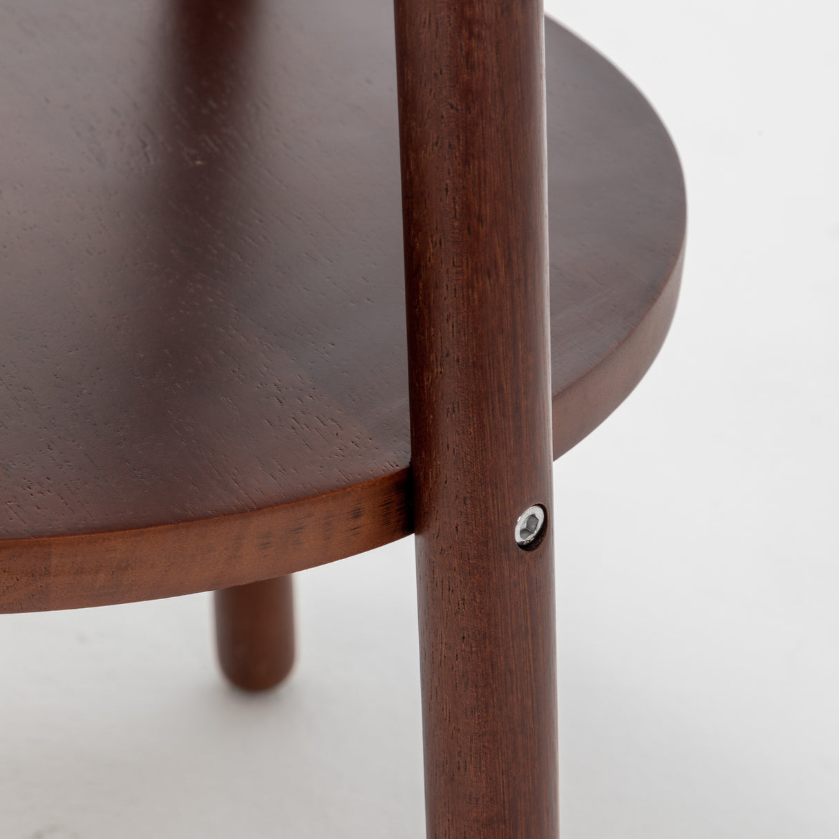 174cm Naples Tripod Floor Lamp & Shelf Storage w/ USB Charger - Cherry