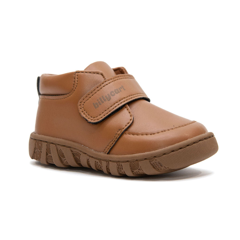 BILLYCART Barefoot Wide-Fit First Walker Boots Oakley in Tan Brown