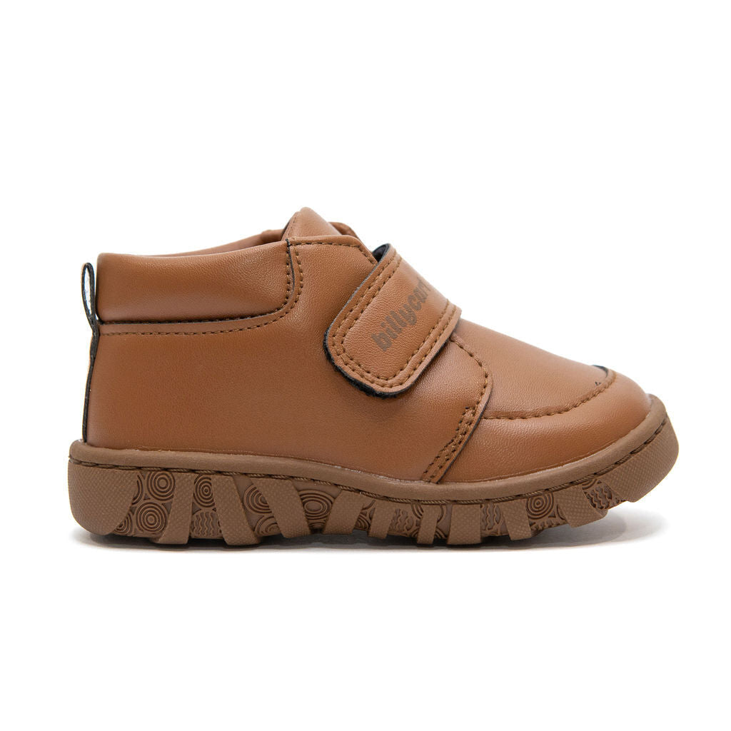 BILLYCART Barefoot Wide-Fit First Walker Boots Oakley in Tan Brown