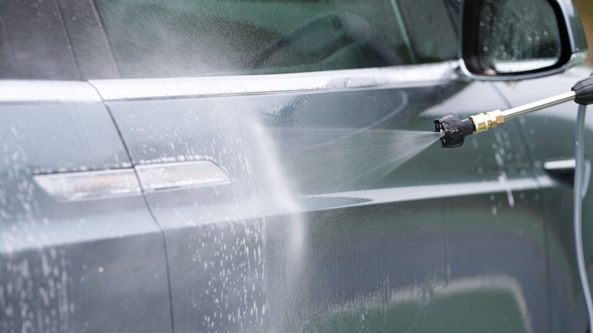 Portable Car Washer Kit with 6 Spray Modes, Foam Wash, Tyre Inflator, Car Vacuum and 15000mAh Power Bank