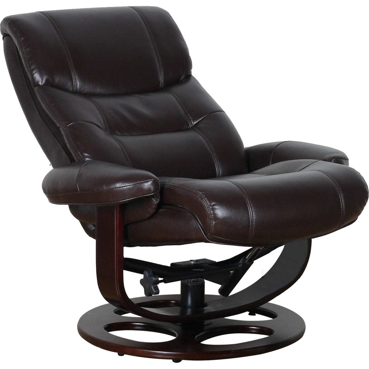 Julio Faux Leather Reclining Lounge Arm Chair w/ Ottoman Swivel Sofa