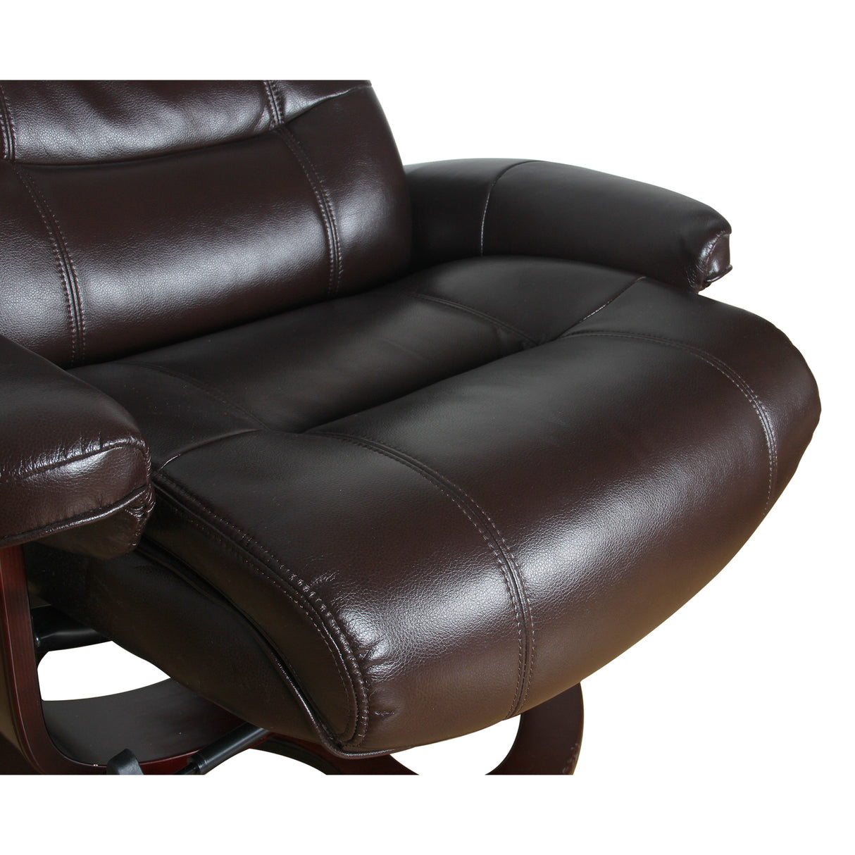 Julio Faux Leather Reclining Lounge Arm Chair w/ Ottoman Swivel Sofa
