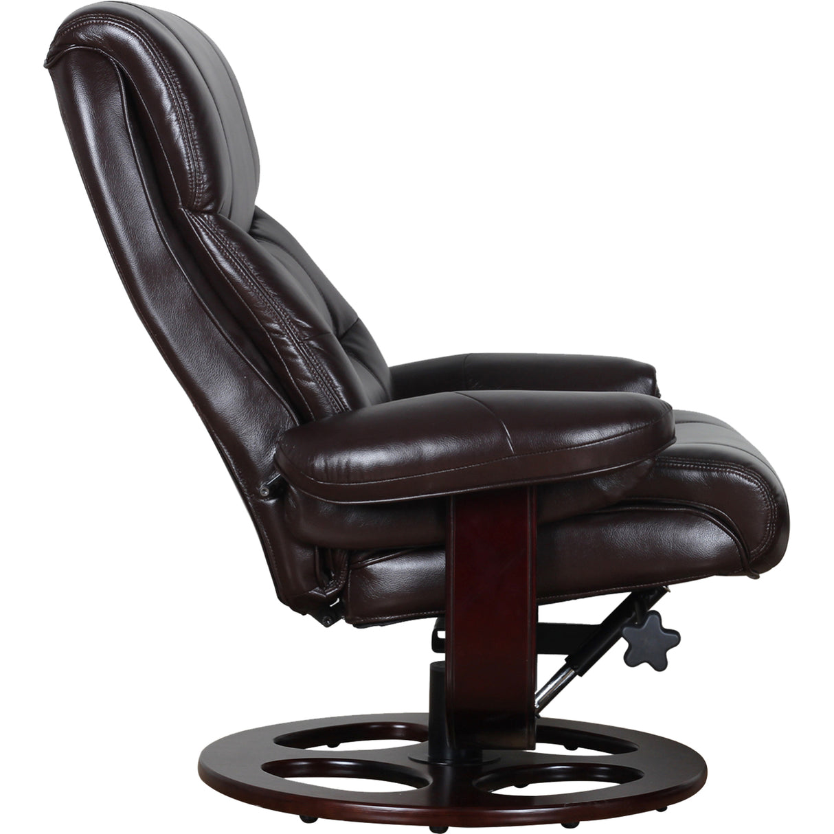 Julio Faux Leather Reclining Lounge Arm Chair w/ Ottoman Swivel Sofa