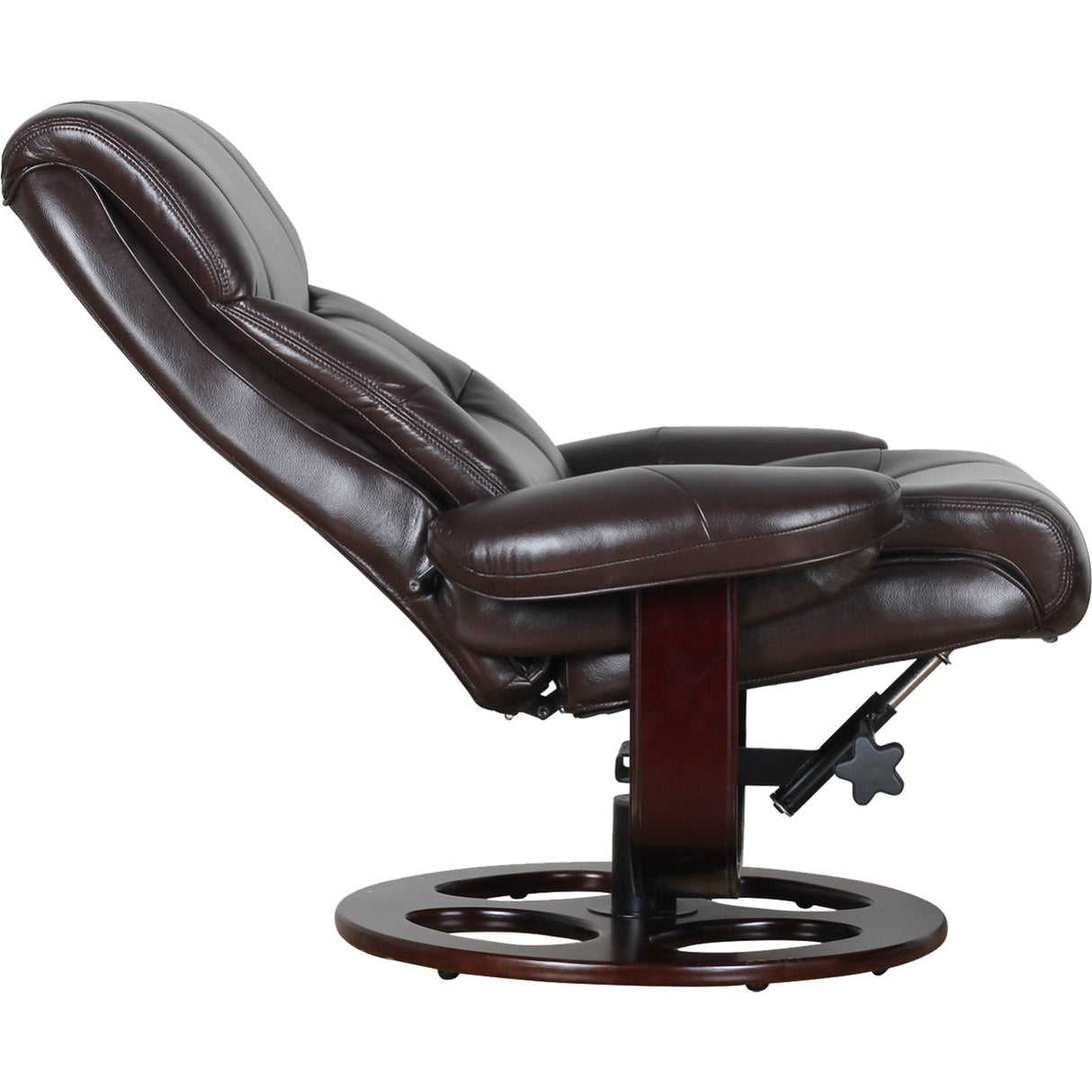 Julio Faux Leather Reclining Lounge Arm Chair w/ Ottoman Swivel Sofa