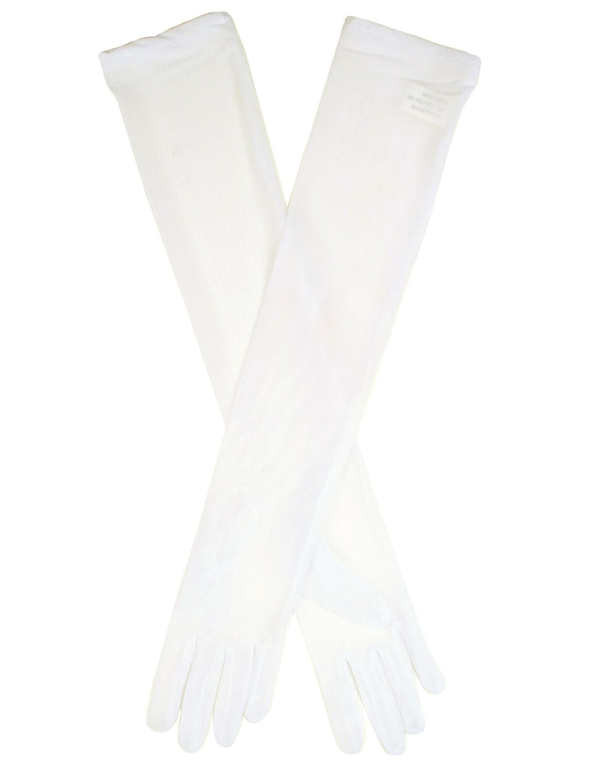 Dents Womens Sheer Tulle Opera Length Evening Gloves - Cream - One Size