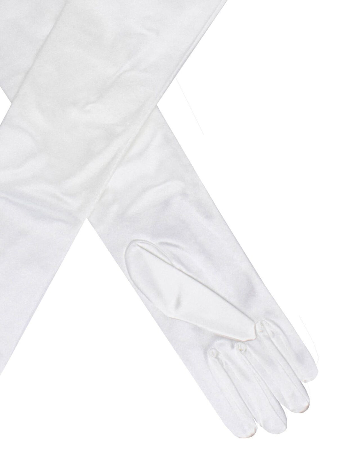 Dents Womens Matt Finish Long Evening Gloves - White