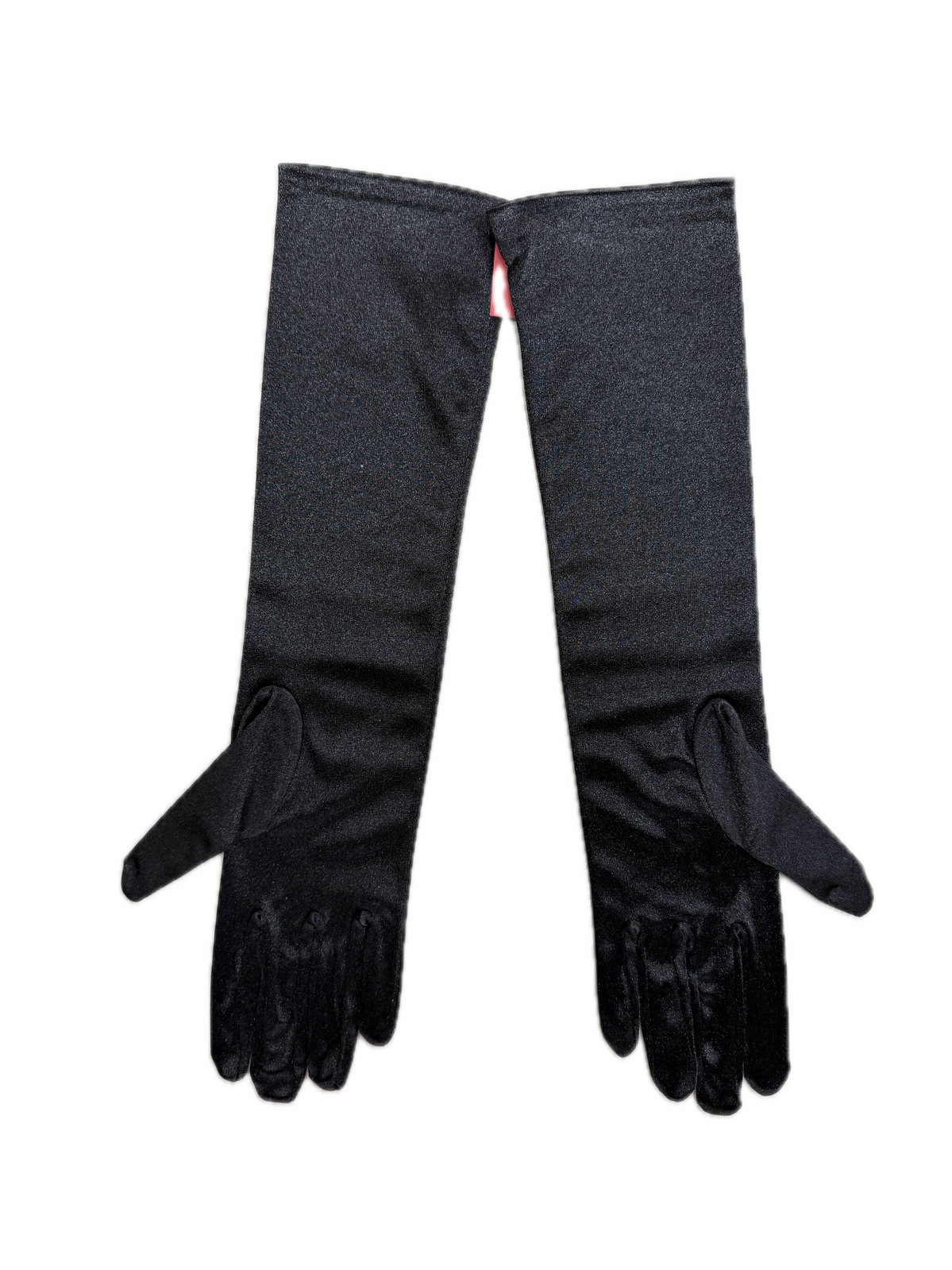 Dents Womens Ladies Stretch Satin Below Elbow Evening Gloves in Black