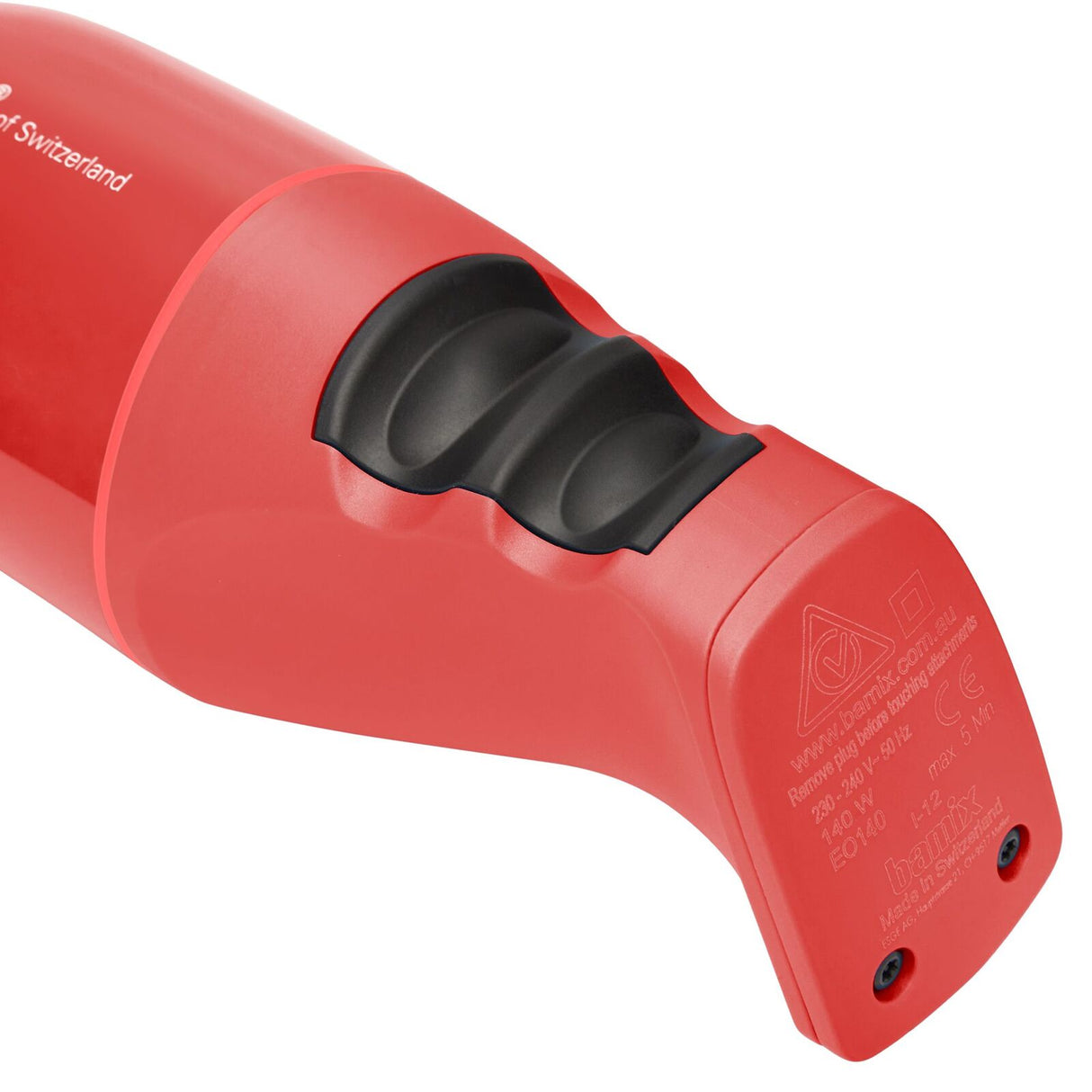 Bamix Classic Immersion Blender 140W Multi-Purpose Blade Made in Switzerland in Red