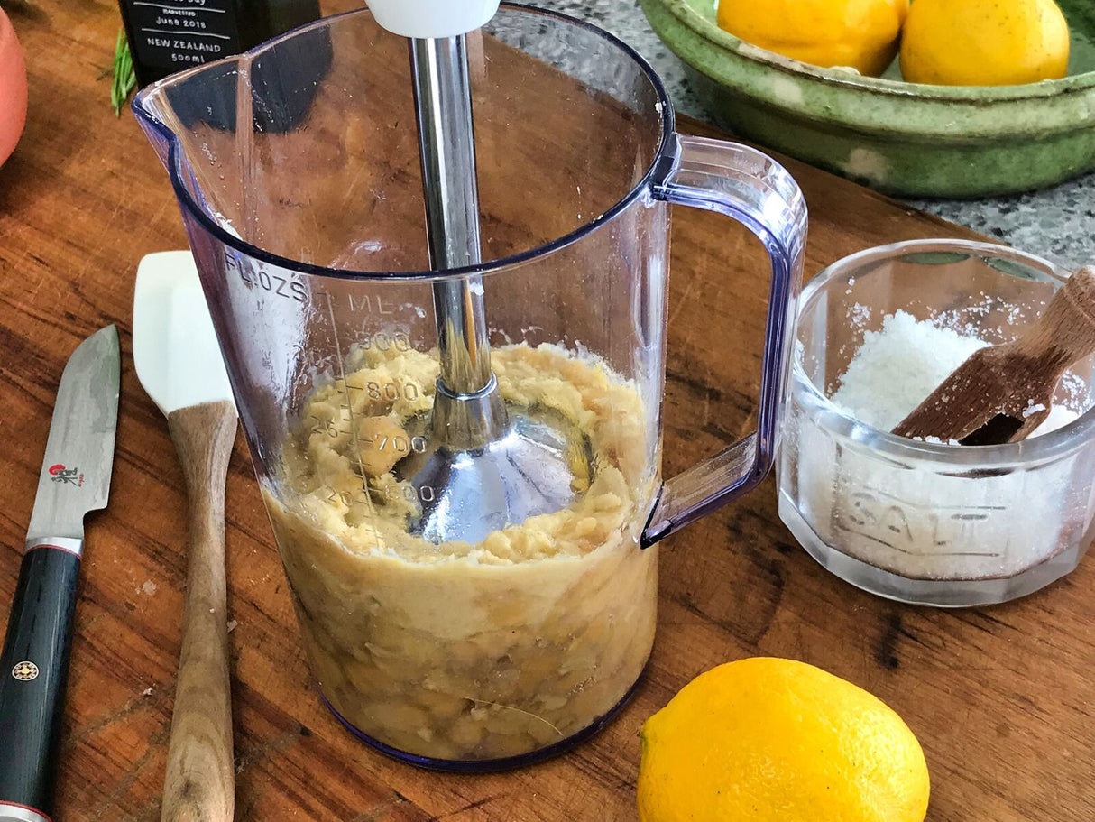 Bamix Classic Immersion Blender 140W Multi-Purpose Blade Made in Switzerland in Red