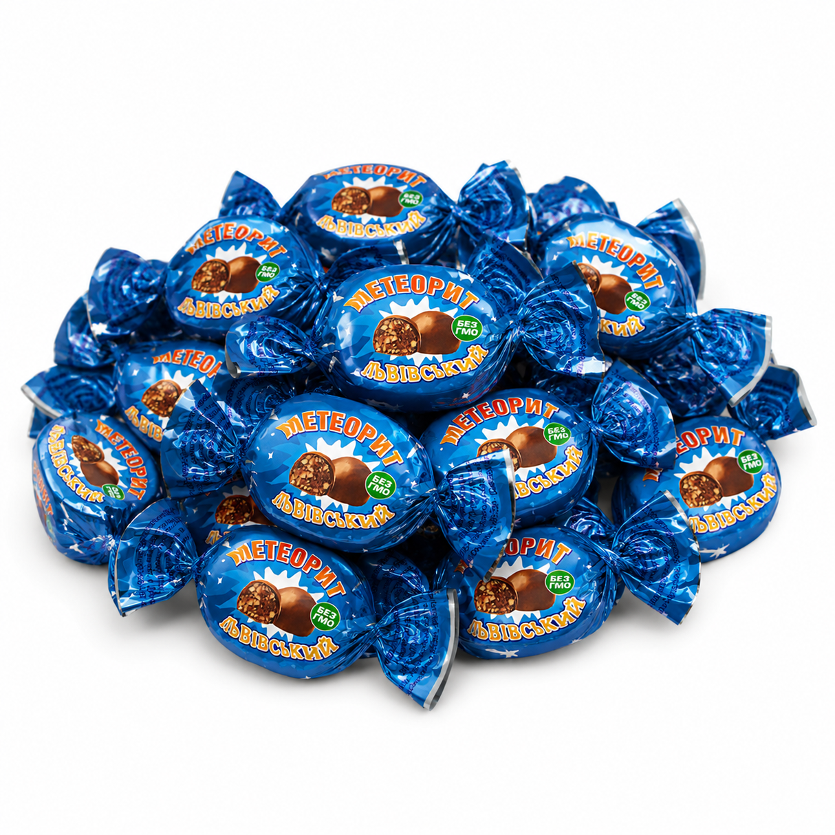 20pcs "Lviv's Meteorite" Chocolate Candy Roasted Peanut & Honey - Product of Ukraine