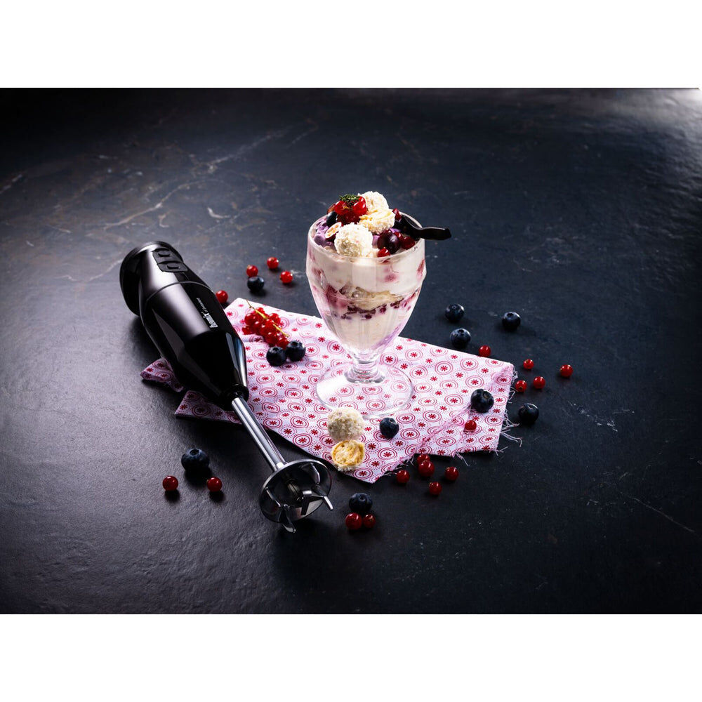 Bamix Cordless Plus Handheld Stick Blender - Black (Stainless Steel & Made in Switzerland)