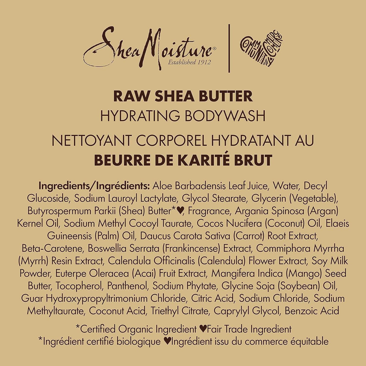 Shea Moisture Body Wash Hydrating Raw Shea Butter 384ml