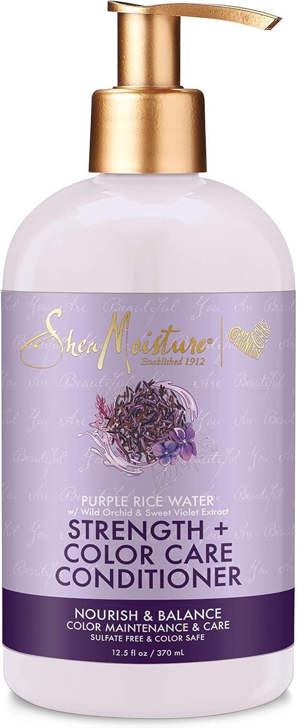 Shea Moisture 370ml Purple Rice Water Strength + Colour Care Conditioner