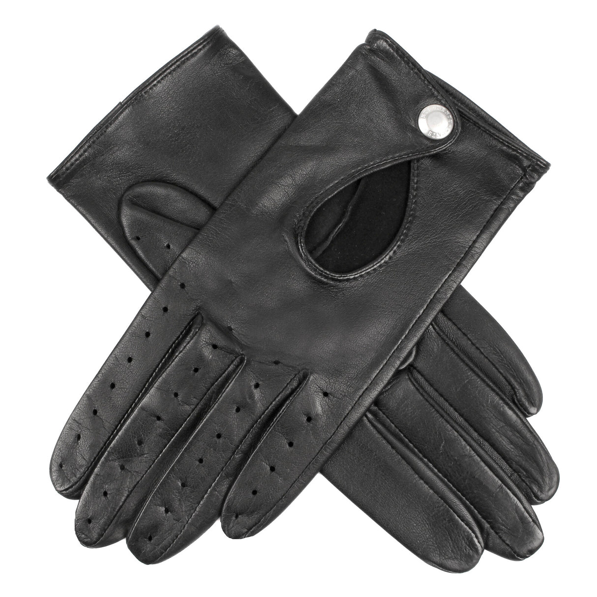 Dents Womens Classic Unlined Leather Driving Gloves - Black