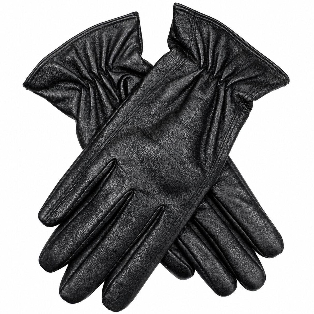 Womens Premium Kangaroo Leather Gloves 100% Wool Lined Winter Warm - Black