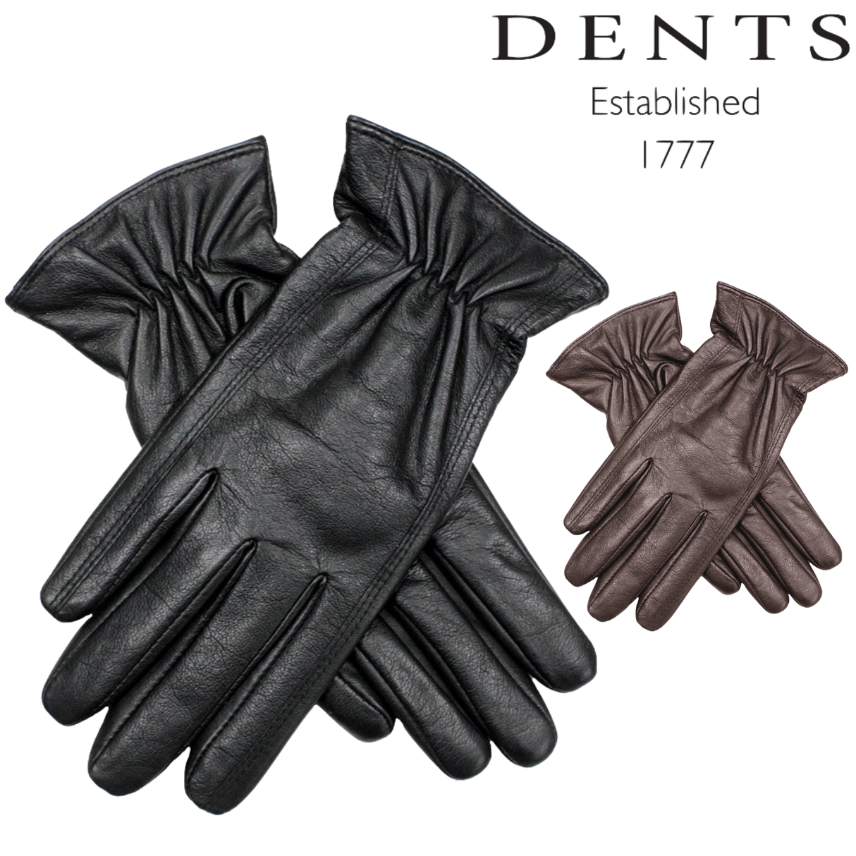 DENTS Ladies Premium Kangaroo Leather Gloves Winter Warm Womens - Black