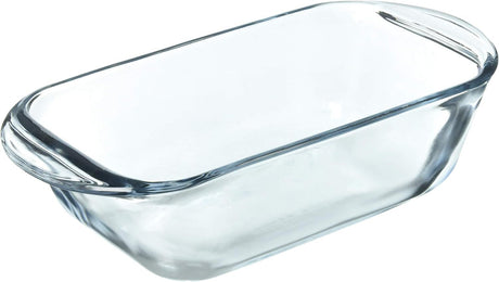 2x Anchor Hocking Fire King 23cm/1.5L Glass Bread/Loaf Dish Baking - Clear