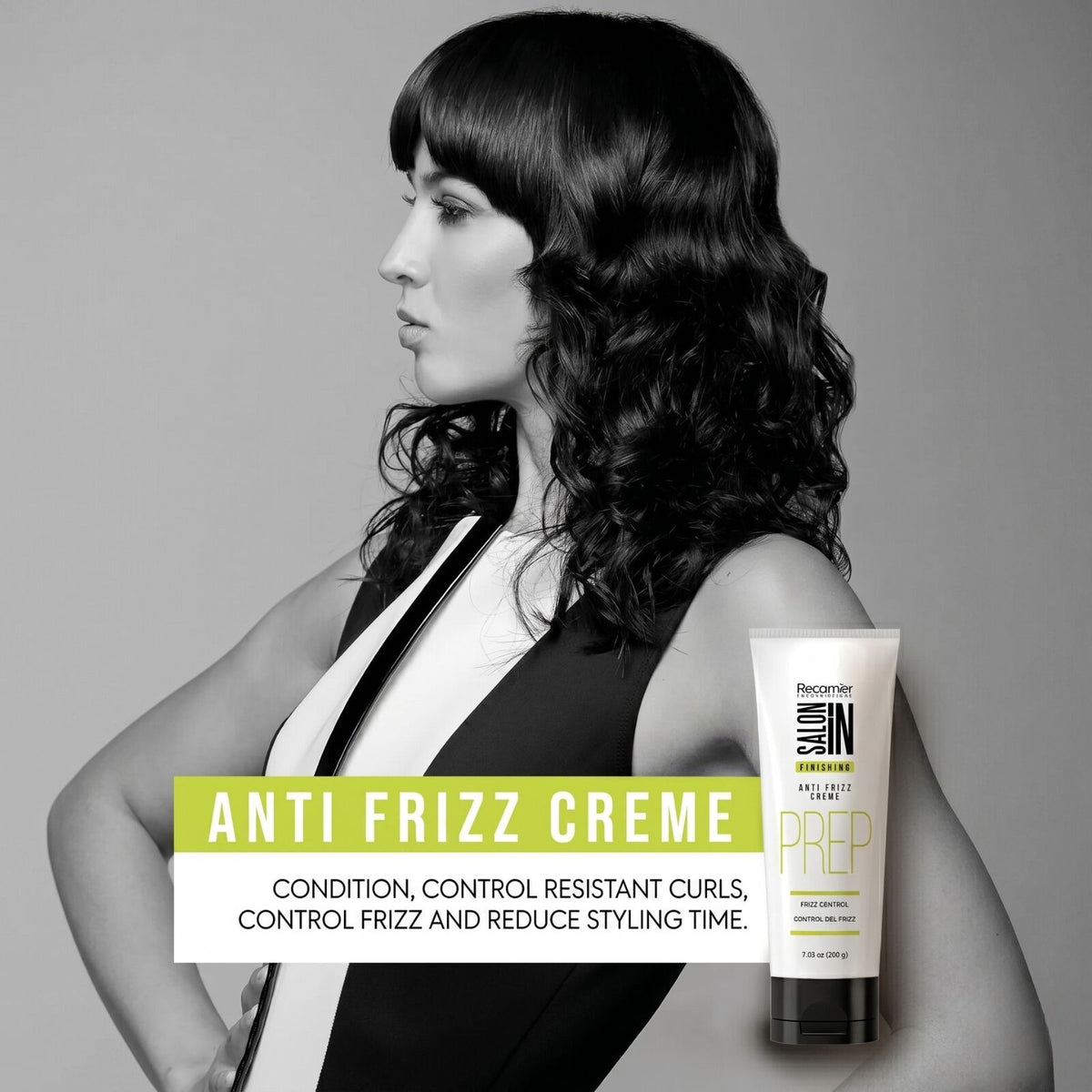 Recamier 7oz Professional Salon In Finishing Anti-Frizz Hair Cream - Crema (PREP)