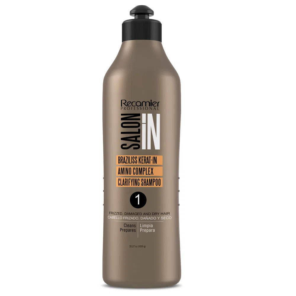 Recamier 1L Pure Keratin Clarifying Shampoo - Smoothing & Straightening (Step 1)