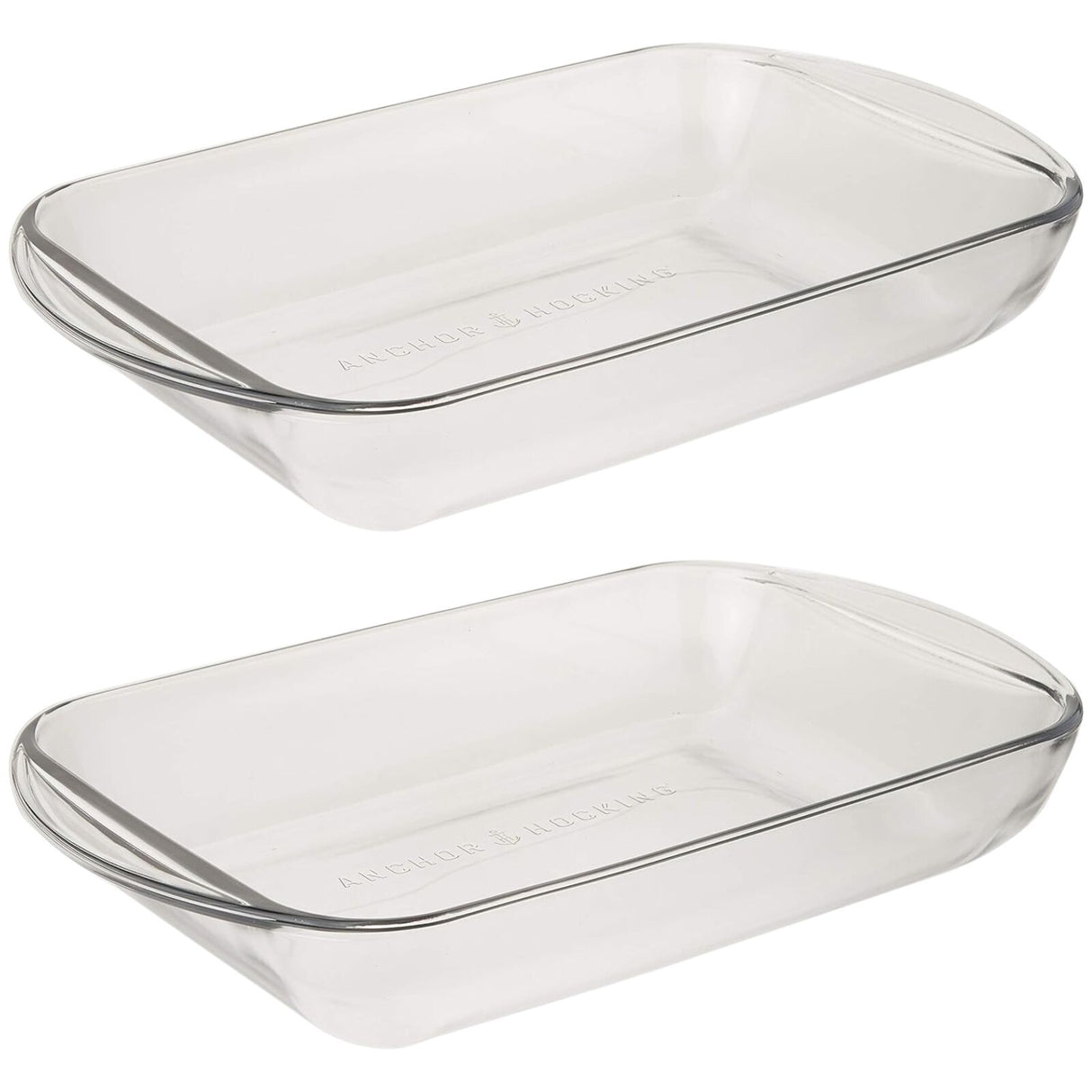 2x Anchor Hocking Fire-King Rectangular Baker 33x22cm 3L
